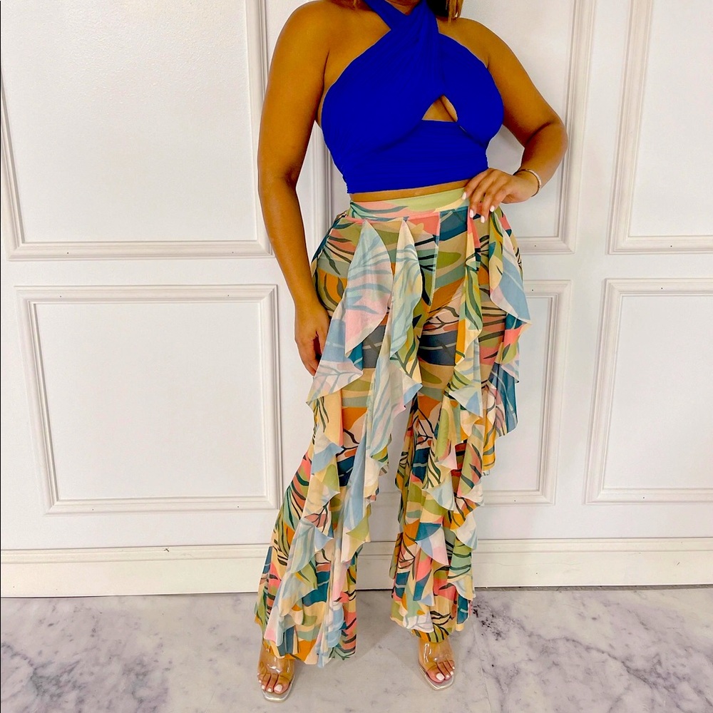 Plus Size Mesh Pants